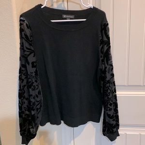 EUC Black INC sweater with illusion sleeves. Size Large.
